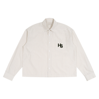HIGH SOCIETY Boxy Striped Shirt