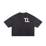 TEXT ME WHEN YOU GET HOME Frayed Boxy Tee