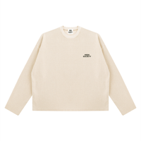 Vintage Wash Boxy  Waffle Raw Edge T-Shirt