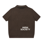 High Society  Oversized Polo Shirt