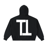 TOP TIER Fleeced Full-Zip Boxy Hoodie