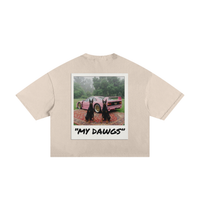 MY DAWGS Frayed Boxy Tee